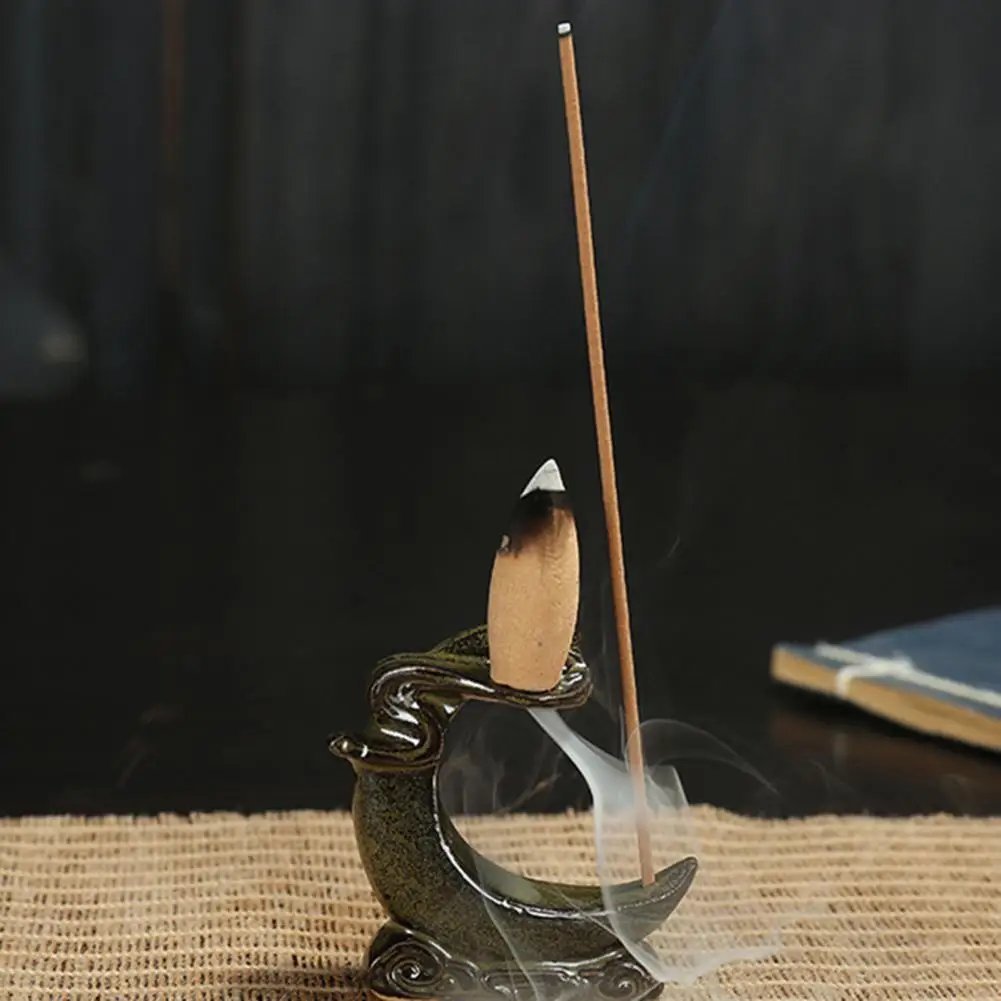 

Ceramic Incense Rack Practical Widely Use Sturdy for Household Backflow Incense Holder Incense Burner