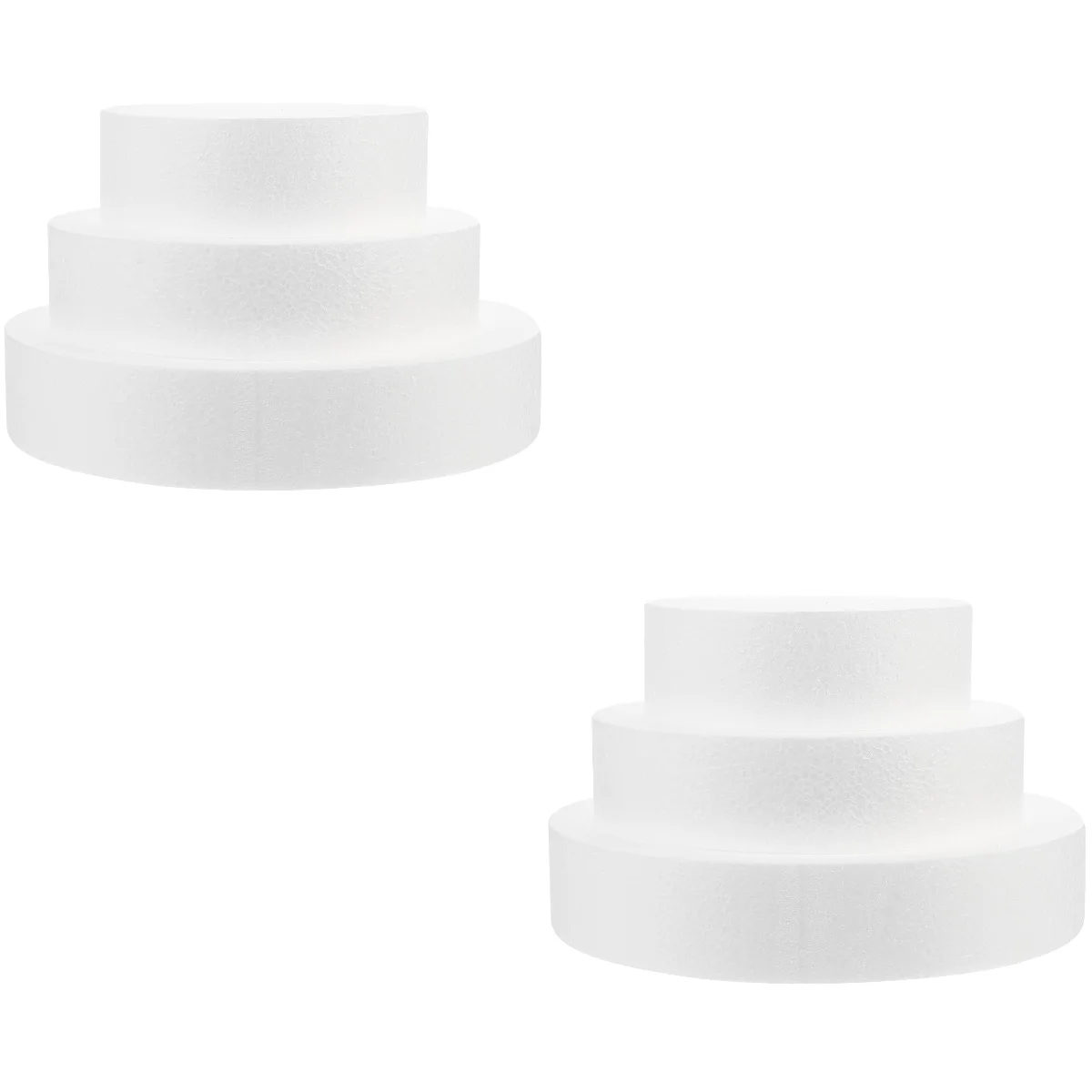 

Cakedummy Polystyrene Fake Shapes Styrofoam 3 Circle Round Rounds Practicemolds Modelling Tier