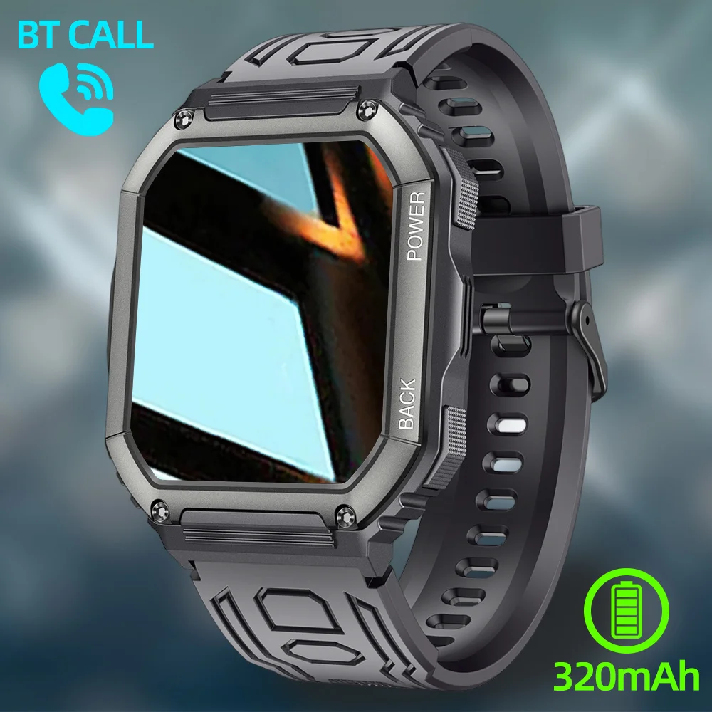 

Новинка 2023, мужские Смарт-часы C20S с большим аккумулятором, музыкальный ремешок, мониторинг физической активности, Bluetooth-циферблат, мужские спортивные часы