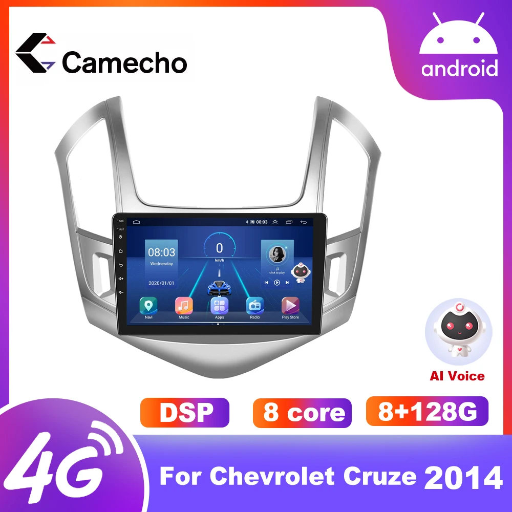 Camecho автомобильный радиоприемник для Chevrolet Cruze 2013 2014 2015 Android 10 стерео