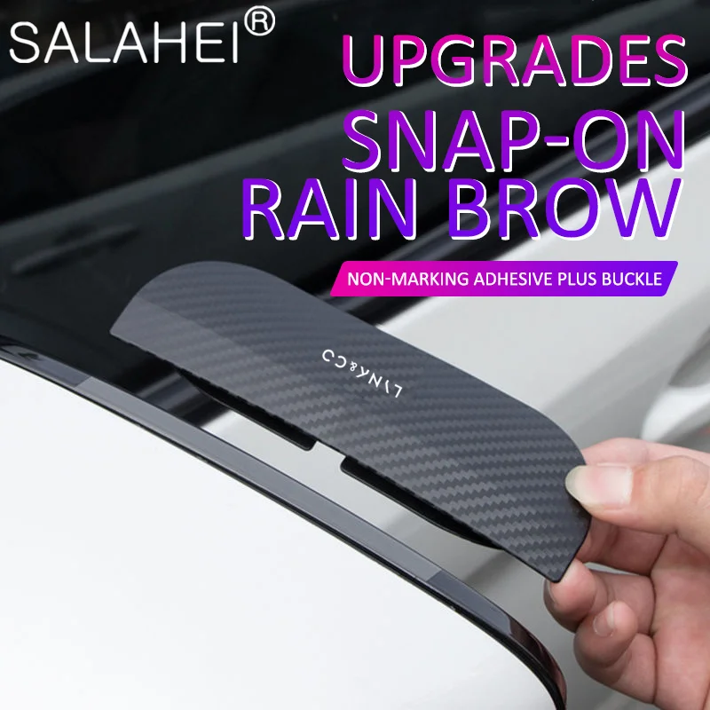 

2pc Universal Car Mirror Rain Eyebrow Deflector For Geely Lynk & Co 01 05 03 09 02 04 06 07 08 Auto Carbon Sun Shade Accessories