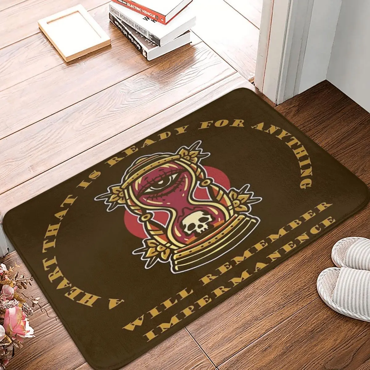 

Коврик из полиэстера, 40x60 см, с надписью «Death Stoic»