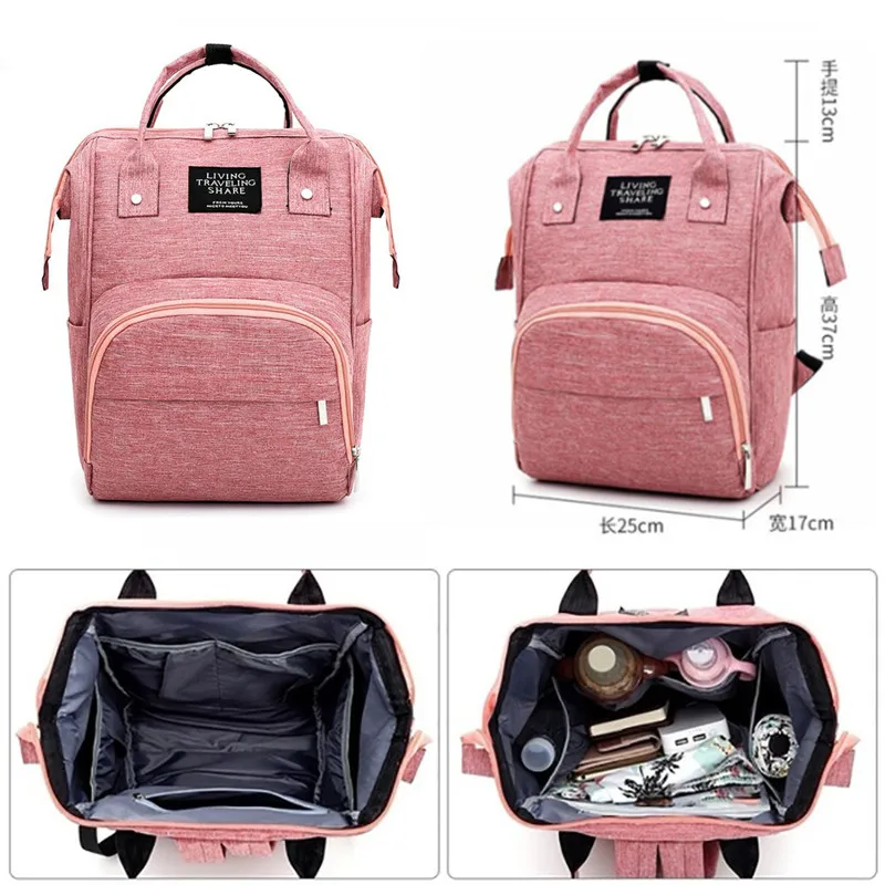 

Large Capacity Diaper Bag Waterproof Casual Laptop Bag Milk Bottle Bag Baby Nappy Bag Mummy Daddy Backpack