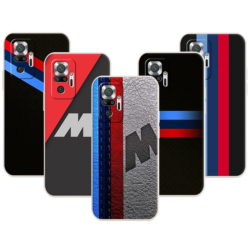 

Blue Red Sport Car Phone Case for Redmi Note 11 Pro 10 10S 9 8 8T K50 K40 9A 9C 9T 7 7A Liquid Silicone Back Cover Shell Caso