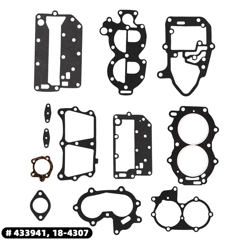 

Комплект прокладок Powerhead для Johnson/evinгруб 25/35Hp 2Cyl X-Ref 433941 18-4307