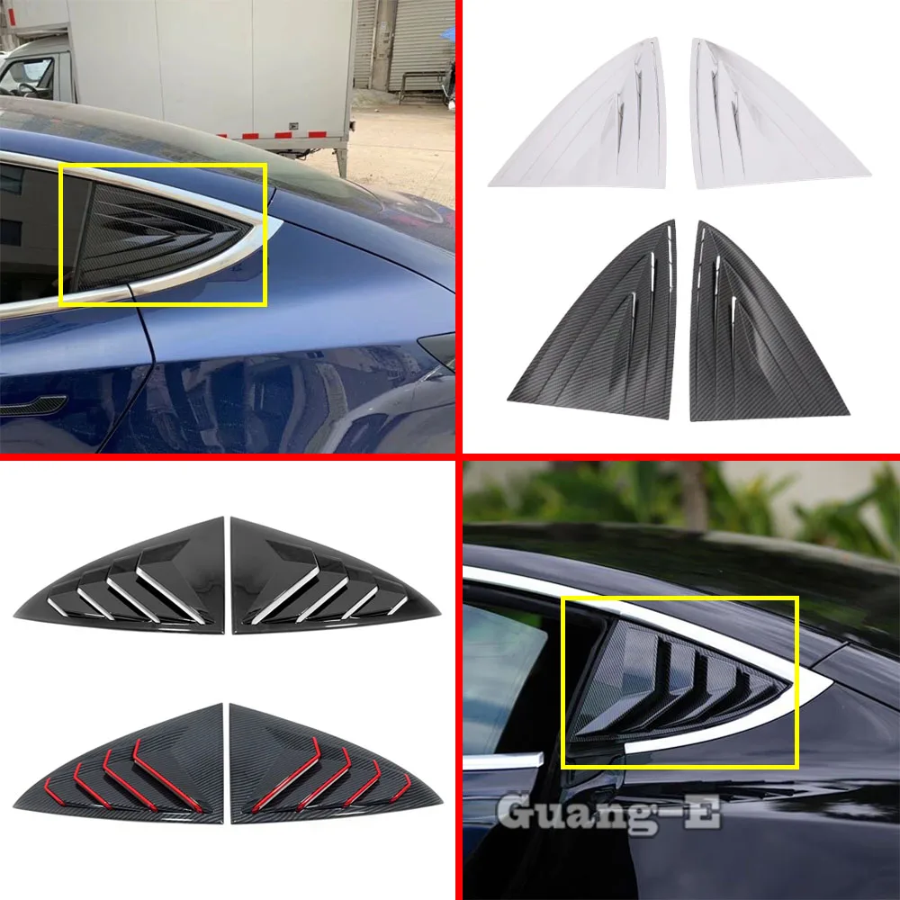 

Автомобильный задний спойлер, боковой треугольник, крыло, окно, рамка, отделка, палка для Tesla Model 3, 2017, 2018, 2019, 2020, 2021, 2022, 2023