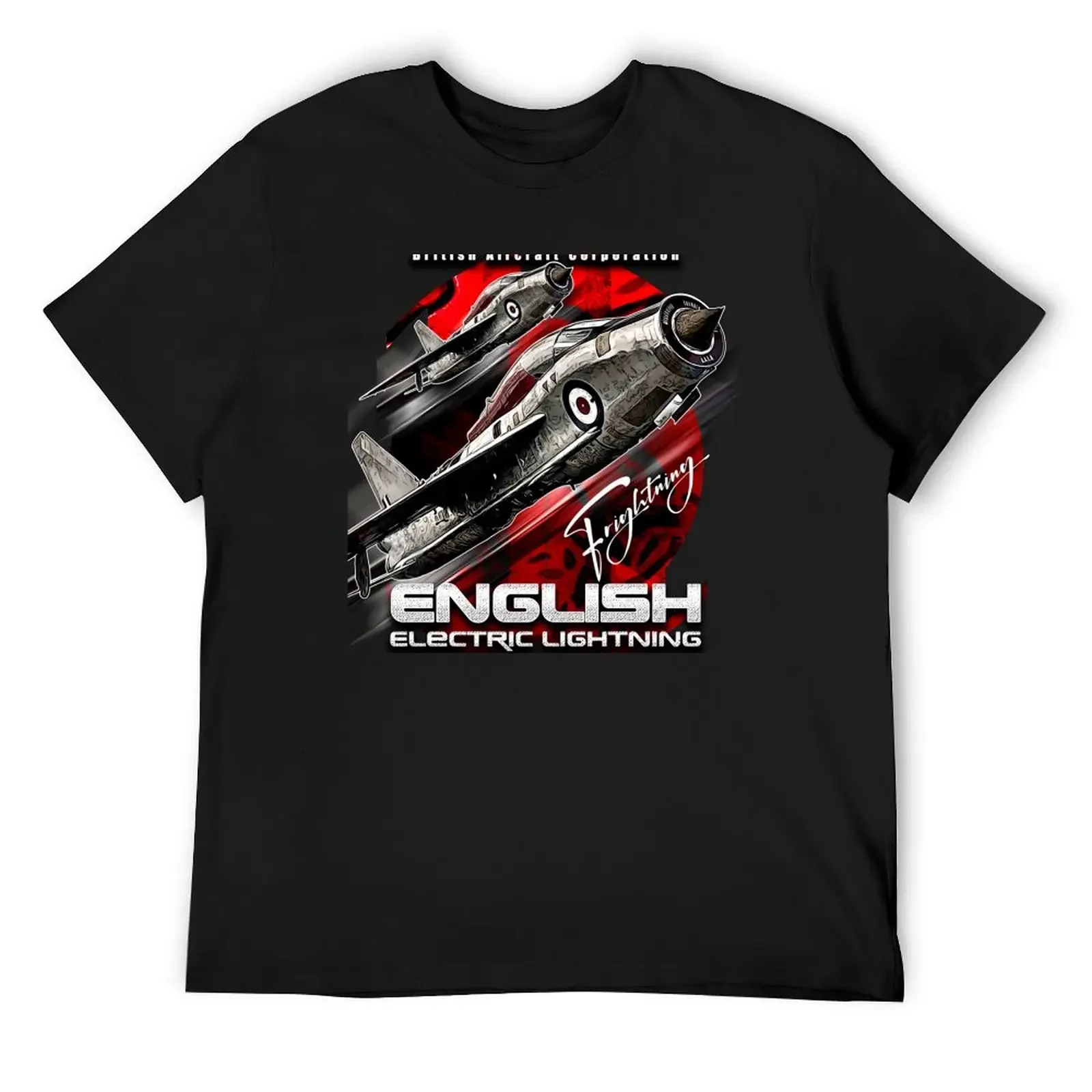 Футболка с надзвуковым истребителем английского электрического молнии RAF