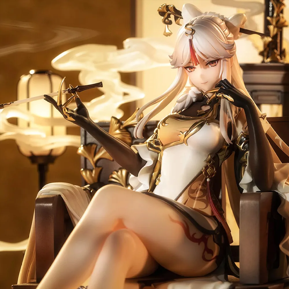 

Genshin Impact Game Figures High Quality Hidden Moon standard edition Ningguang Knights of Favonius Posture Ornament Figure Gift