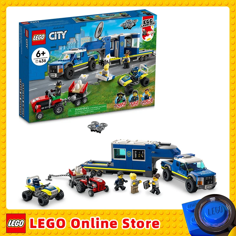 

LEGO & City Police Mobile Command Truck 60315 Building Blocks Toy Set for Kids Boys Girls Ages 6+ Birthday Gift (436 Pieces)