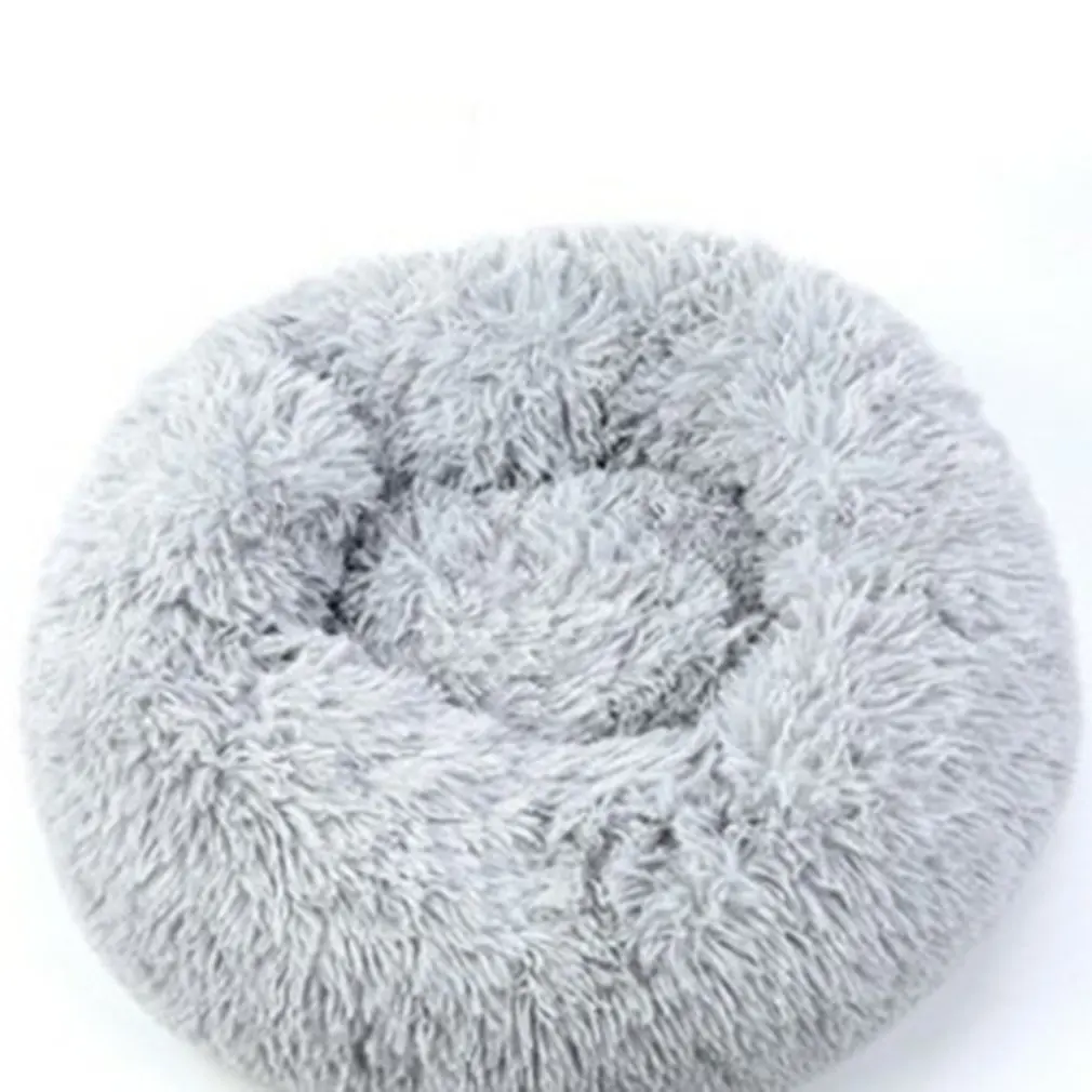 

Winter Warm Pet Nest Round Long Hair Kennel Cat Dog Soft And Comfortable Warm Pet Nest Sleeping Pad Pet Supplies