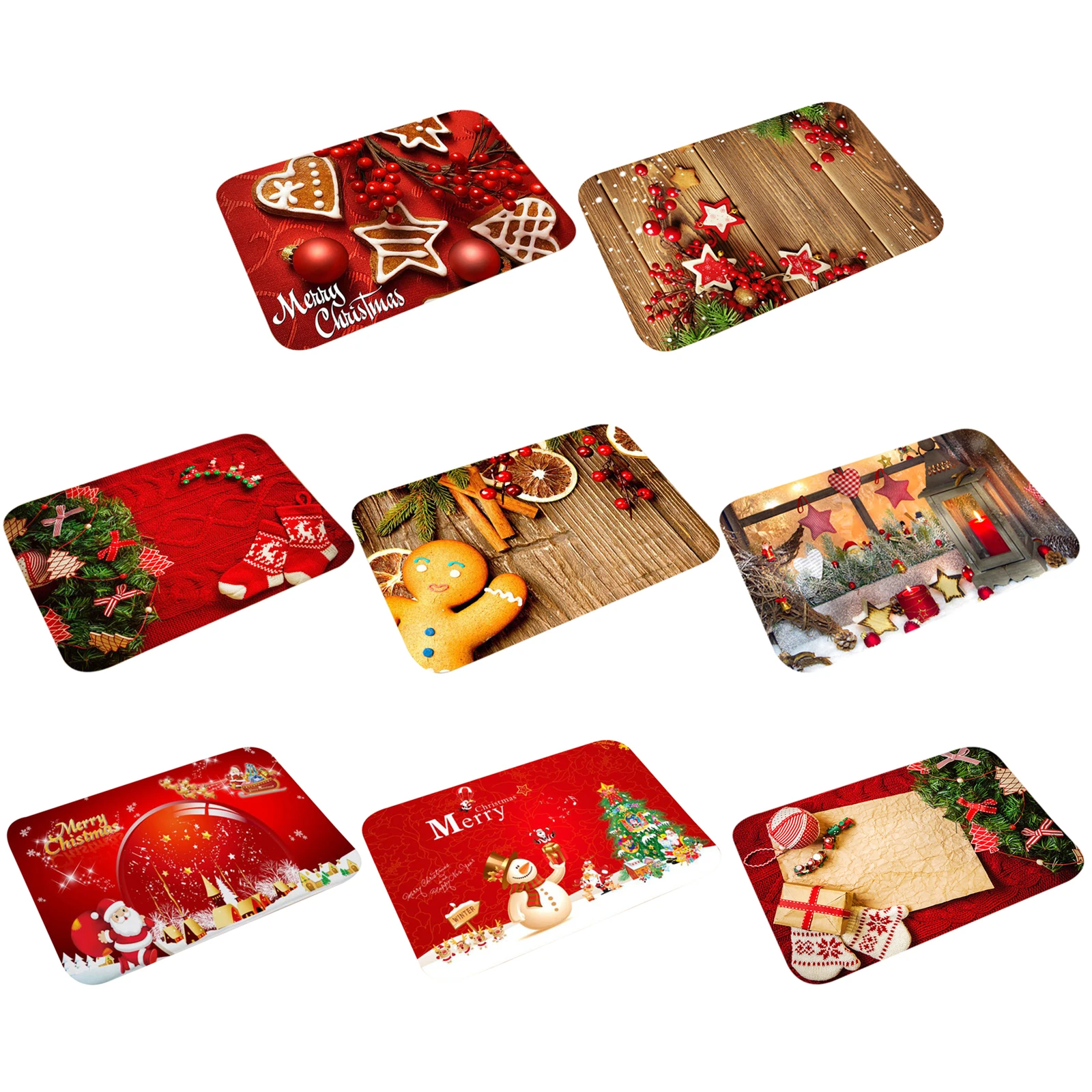 

Рождественский коврик, Противоскользящий коврик для входной двери, украшения для праздника, Рождества, подарка