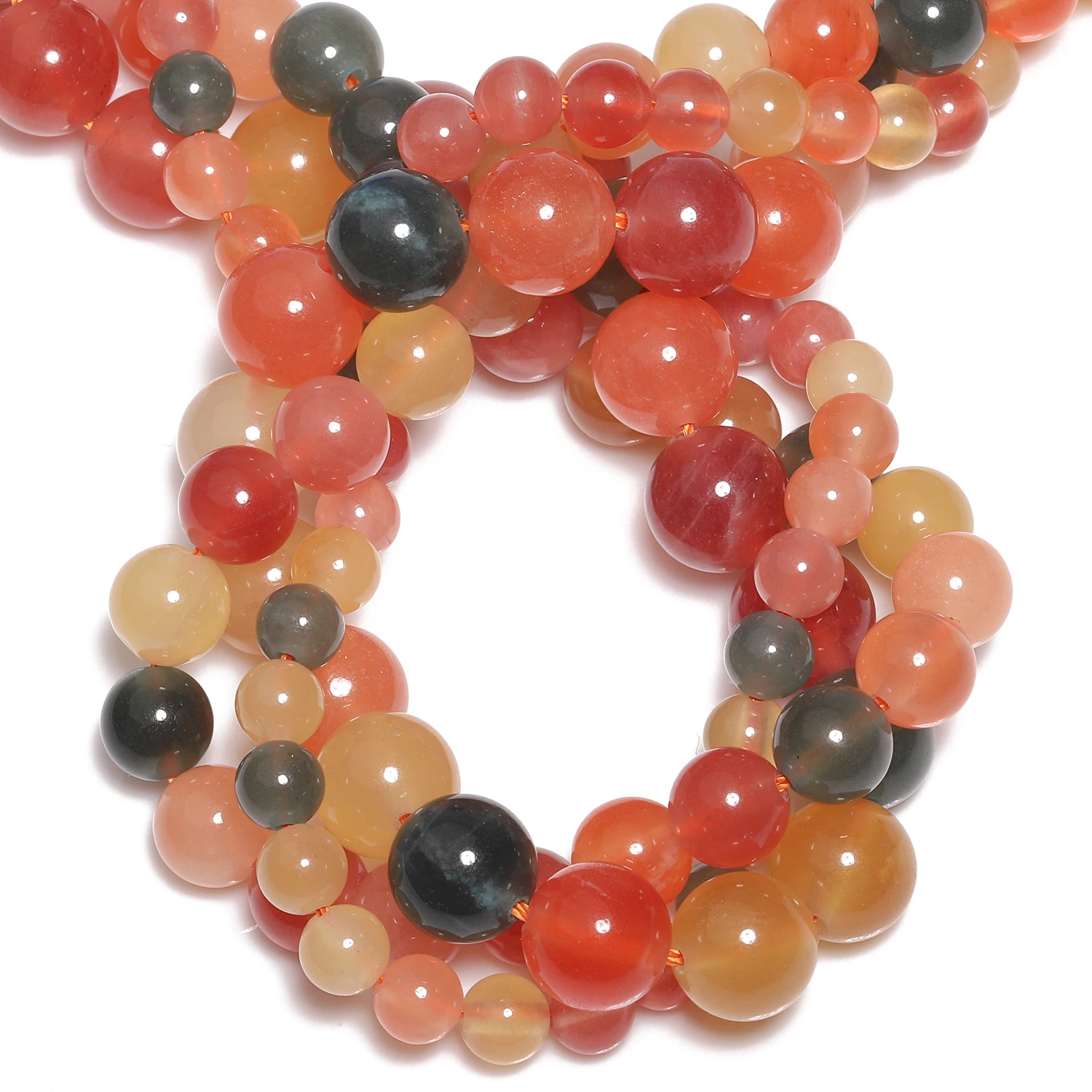 6 мм 8 10 разноцветные бусины из нефритового камня Handmde DIY натуральный браслет