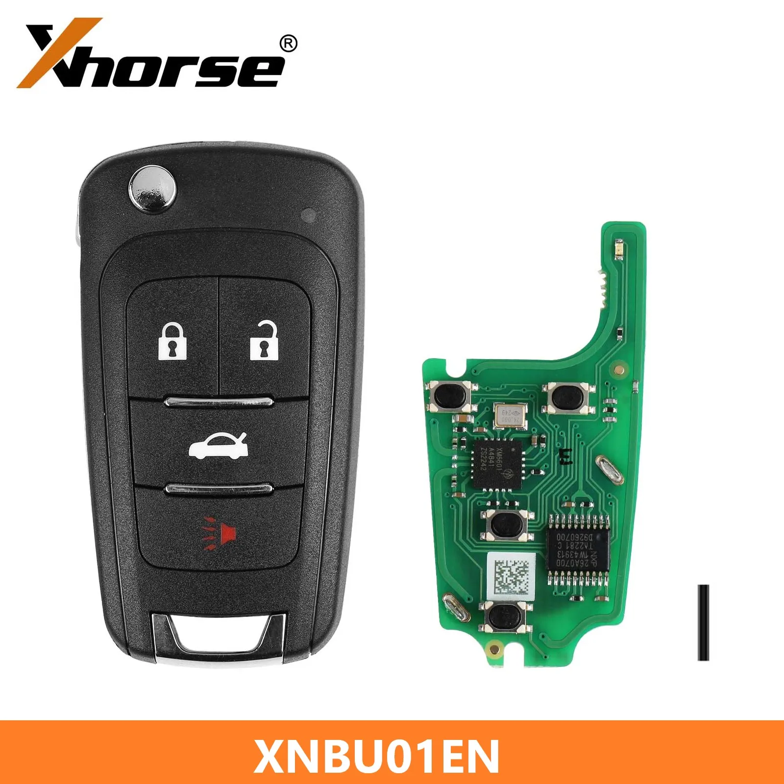 

Xhorse XNBU01EN Wireless Remote Key for Buick Flip 4 Buttons English Version