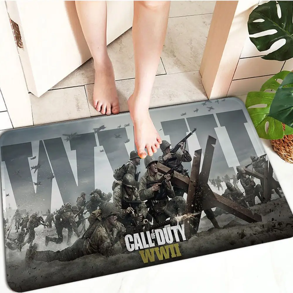 Фланелевый напольный коврик с надписью Call Of Duty противоскользящий ковер для