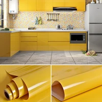 pvc decorative oil resistant thickened wall stickers diy solid color self adhesive wallpaper waterproof film kitchen cabinet hom