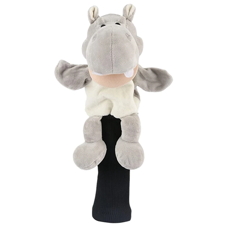 

Golf Club Wood Head Cover Driver Fairway Wood Head Cover Golf Headcovers Protector With Cute Hippo Design
