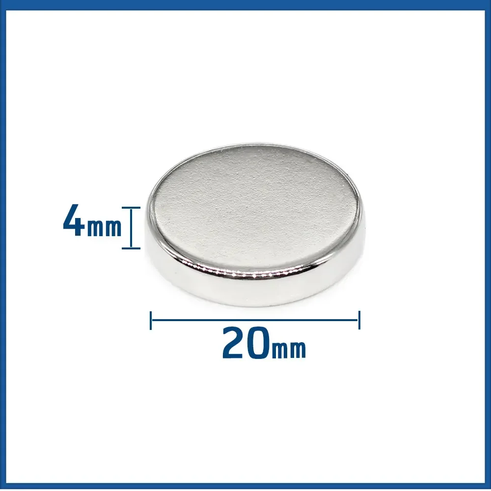 Неодимовый магнит N35 20x4 мм круглые мощные редкоземельные магниты 20*4 2/5/10/15/20/50 шт.