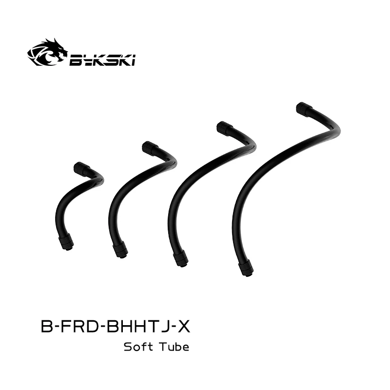 

Bykski G1/4 'фитинг + трубка мягкие трубки вращающийся на 360 градусов компьютер ПК блок водяного охлаждения для добывающей установки водяное охла...