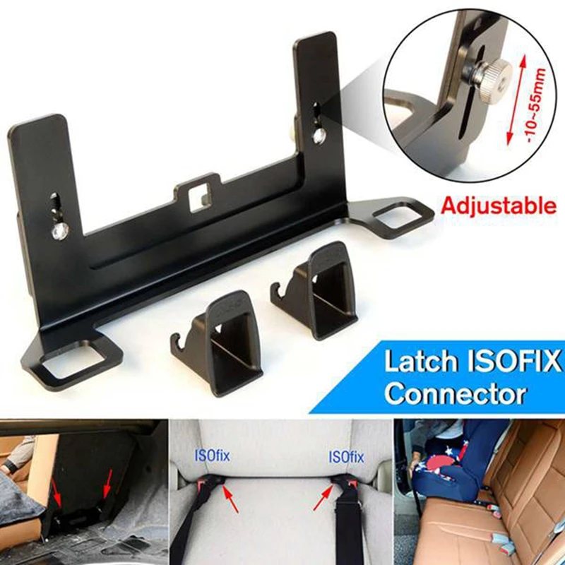 

Universal Car Safety Seat Mount Bracket Universal Steel Latch For ISOFIX Belt Connector Seat Belt Bracket Latch