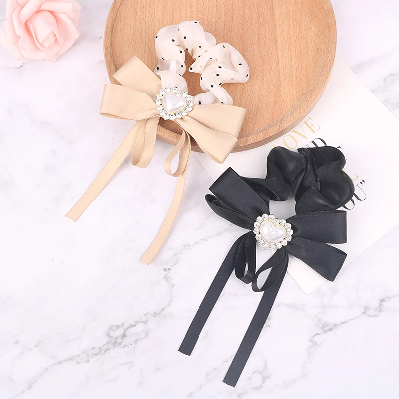 

Super fairy love diamond large intestine hair ring female temperament high-end head rope