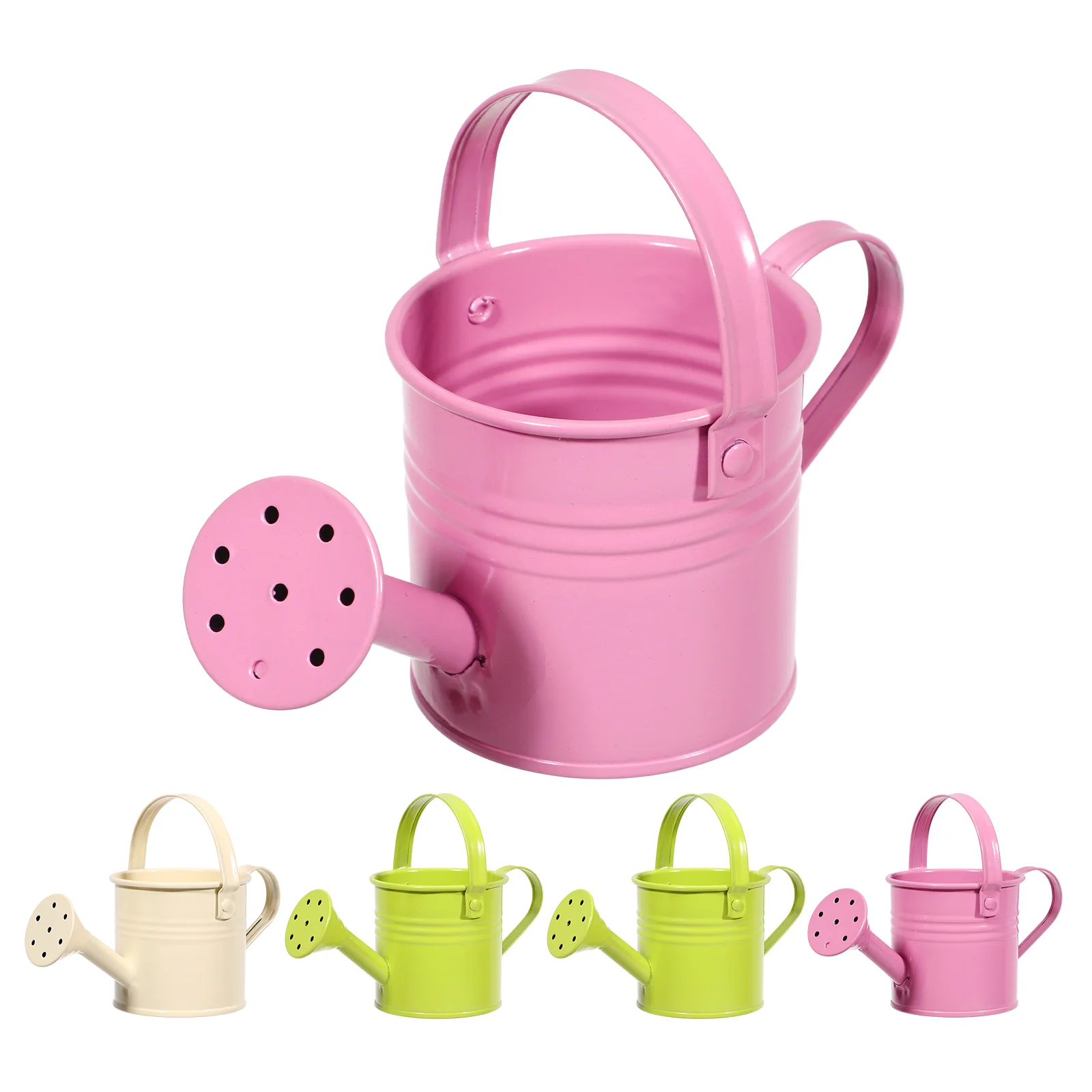 

5Pcs Small Metal Watering Can Kids Watering Can Children Watering Can Garden Watering Bucket for Indoor Outdoor ( Mixed Style )