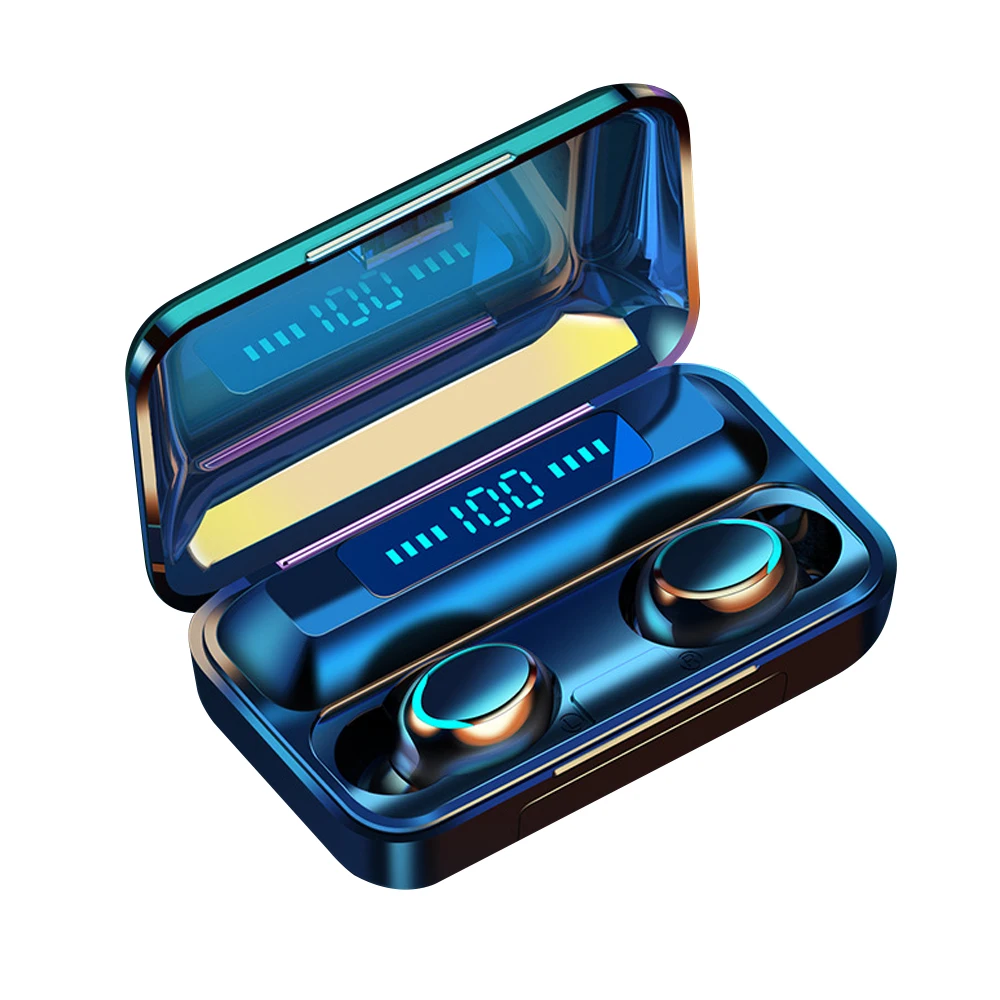 

In-ear Sports Earbuds True Wireless BT5.0 Headphones with Large Capacity Charging Case Intelligent Fingerprint Touch Control