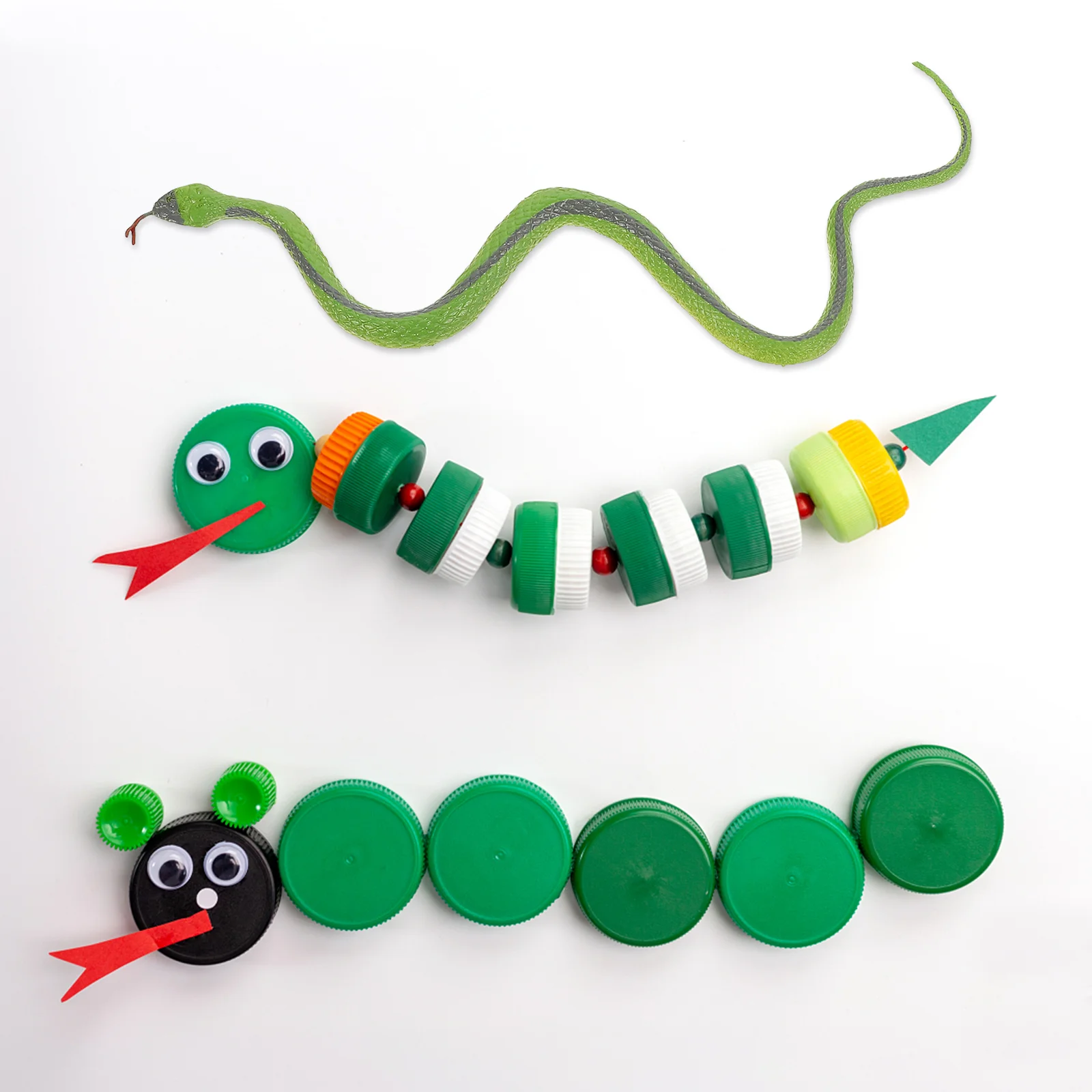 Rubber Snake Toy Portable Toys Children Simulated Snakes Party Prank Models Fake Props