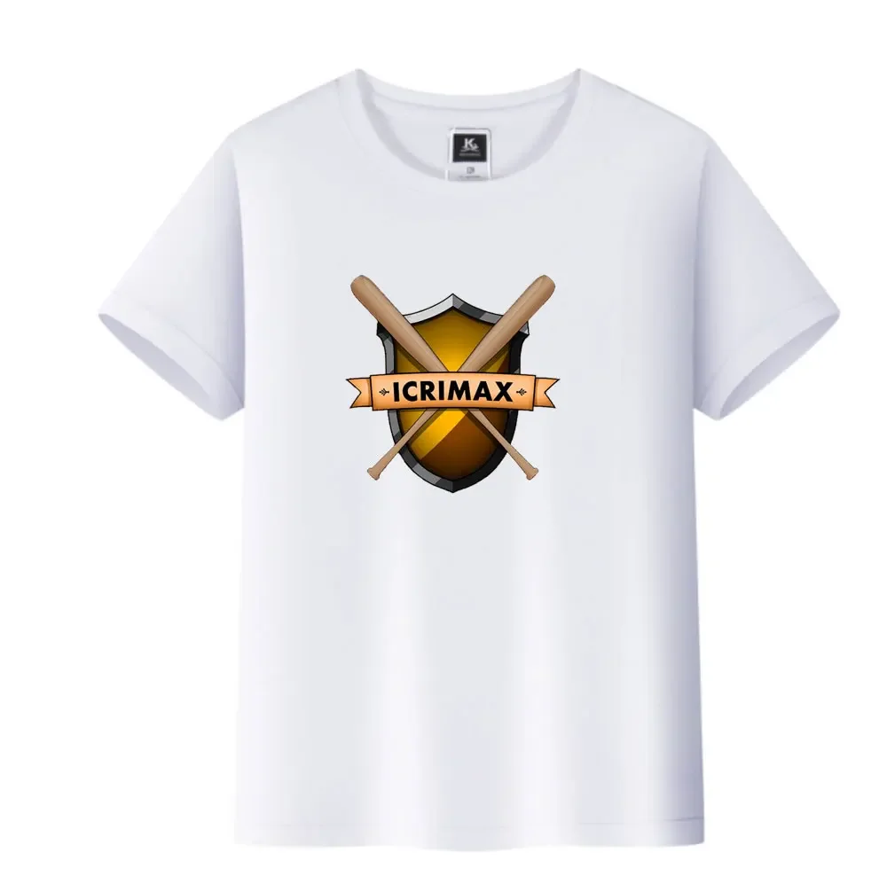 Футболка с принтом ICRIMAX для мужчин и женщин Повседневная Удобная модная рубашка