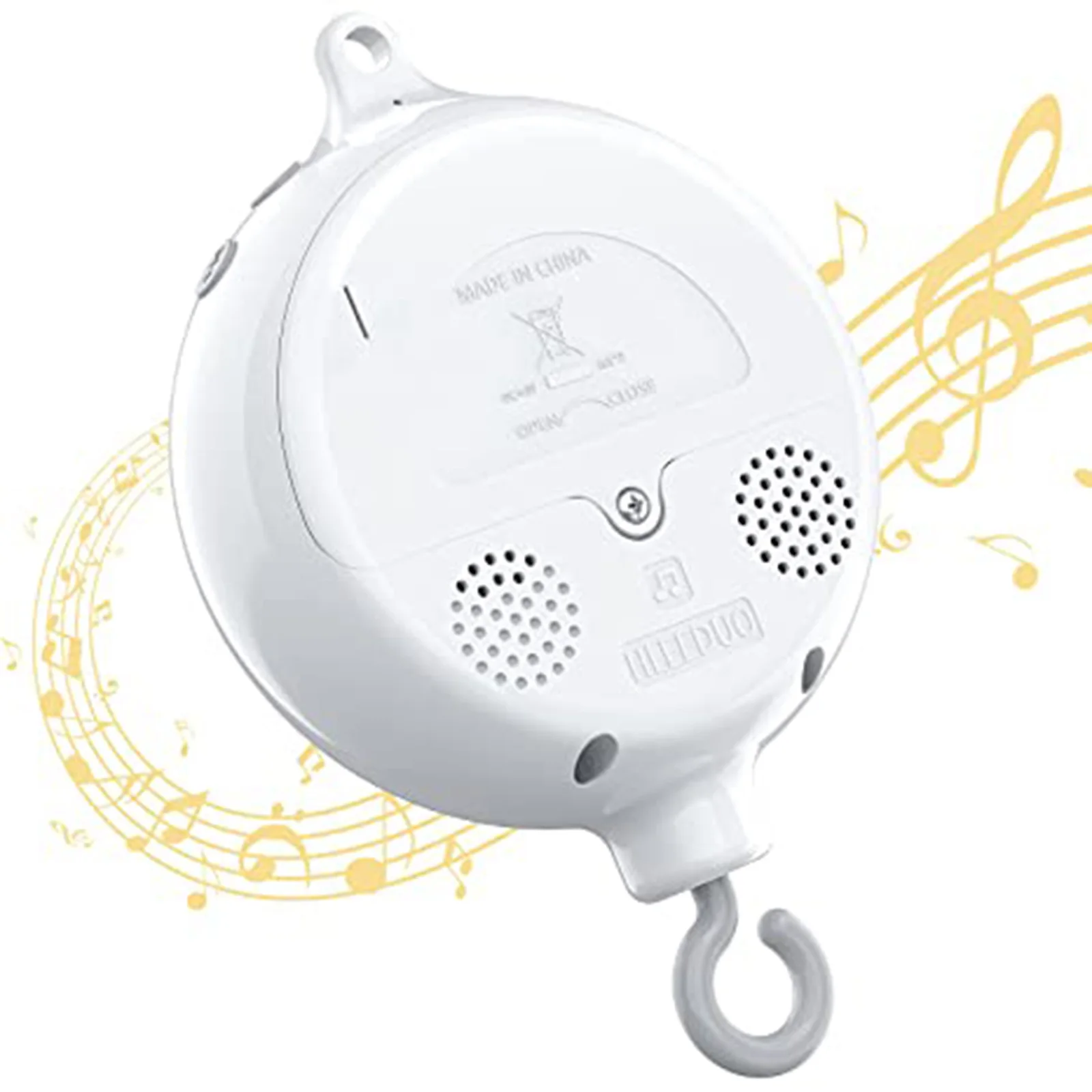 

Baby Rattles Baby Musical White Rotary Mobile Baby Crib Bell Toy Music Box Newborn Mobile 12 Tunes​​ Bed Bell 0-12 Months