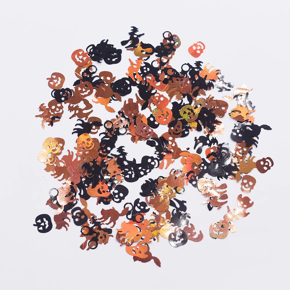 

20g/Bag Halloween Party Confetti Chunky Poly Holographic Black Spider Glitter For DIY Decoration Epoxy Tumblers Accessories