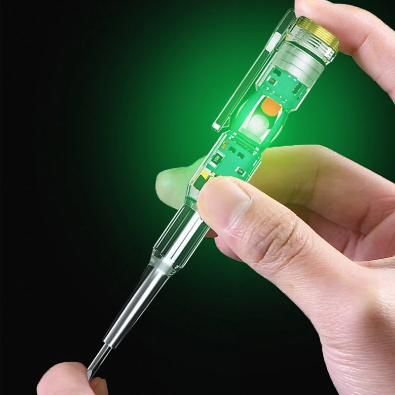 

Прозрачный тестер напряжения карандаш-тестер Бесконтактный электрический детектор напряжения Ручка Портативный тестовый инструмент плас...