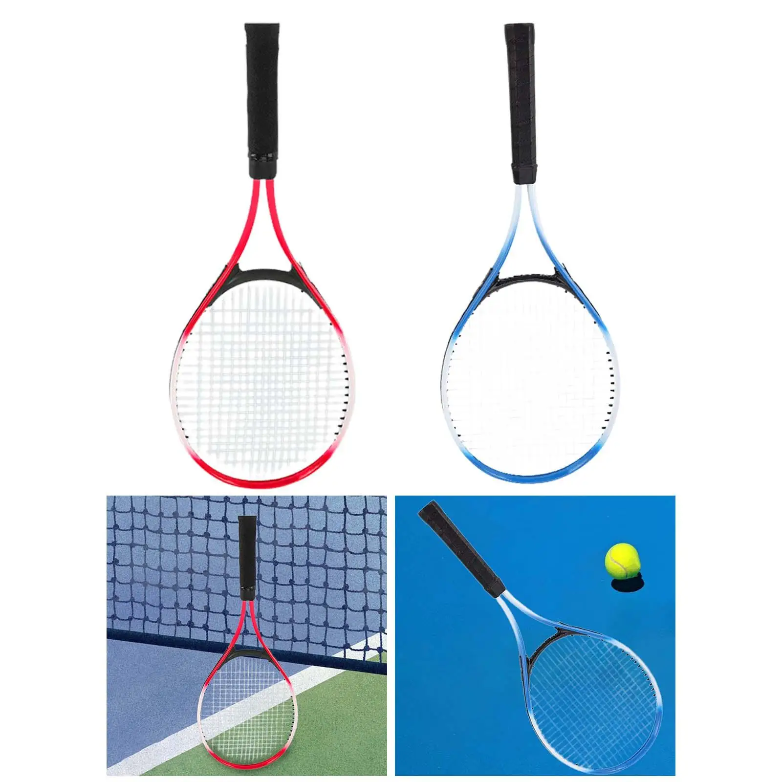 

Lightweight Adults Tennis Racket Non Slip Grip Durable Women Men Shockproof Recreational Racquet for Sports Beginners Equipment
