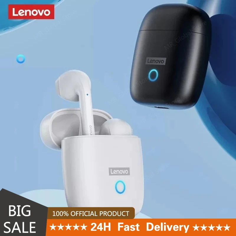 

Оригинальные Bluetooth-наушники Lenovo LP50 TWS, стерео 9D, водонепроницаемые силиконовые беспроводные наушники для iPhone 13, Xiaomi, наушники с микрофоном