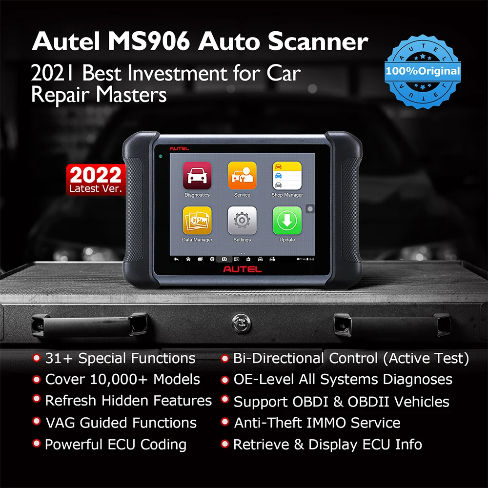 AUTEL MaxiSys MS906 Авто диагностические инструменты OBD2 сканер автомобильный ключ