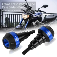 motorcycle frame crash pads engine case sliders protector for yamaha mt03 mt 03 mt09 mt 09 mt07 2015 2016 2017 2018 2019 2020