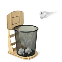 diy wooden basketball stand wastebasket for teenage room home decor rubbish bin trash baskets basketball hoop office ashcan