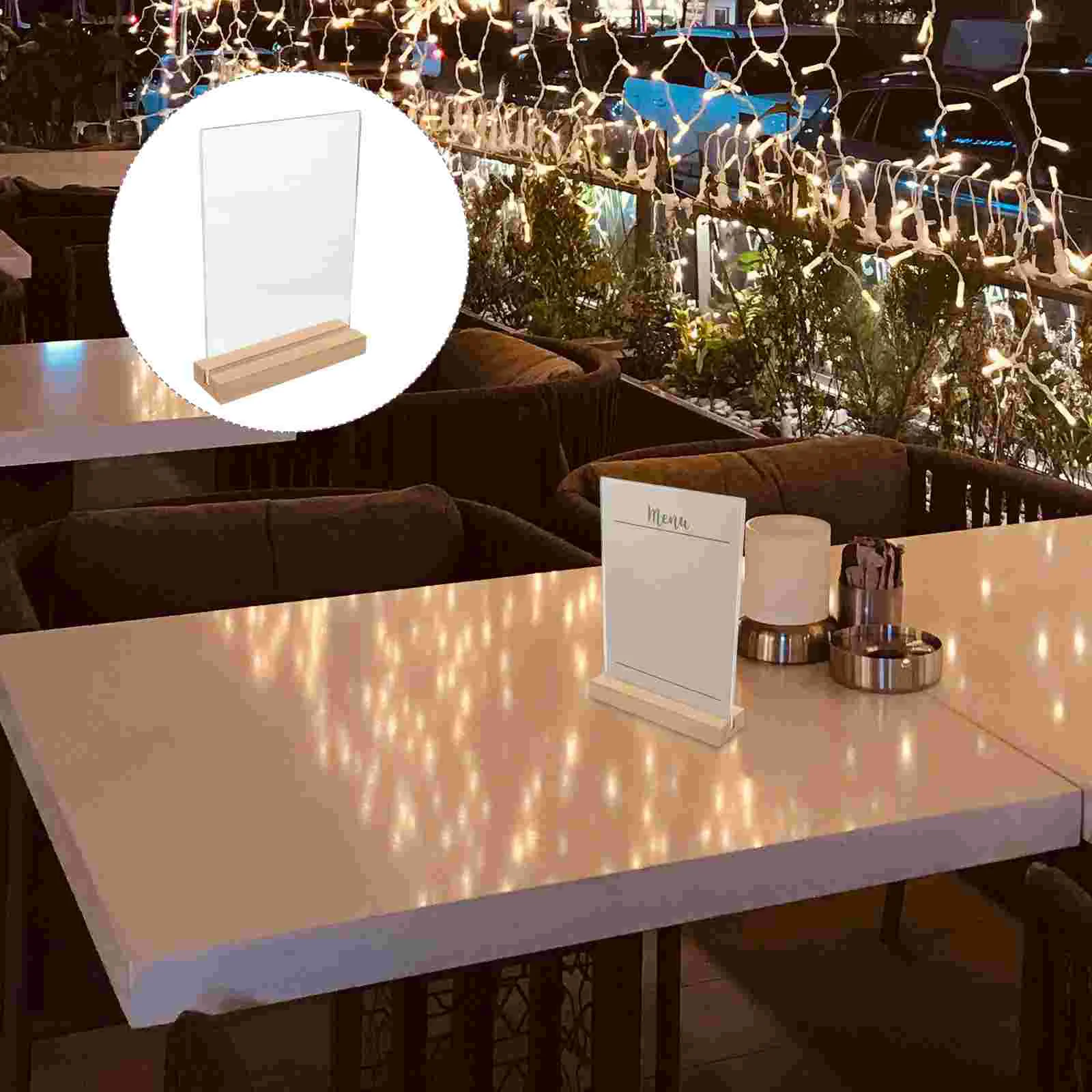 

Menu Holders Restaurant Picture Tables Storage Rack Stand Poster Stands Display Acrylic