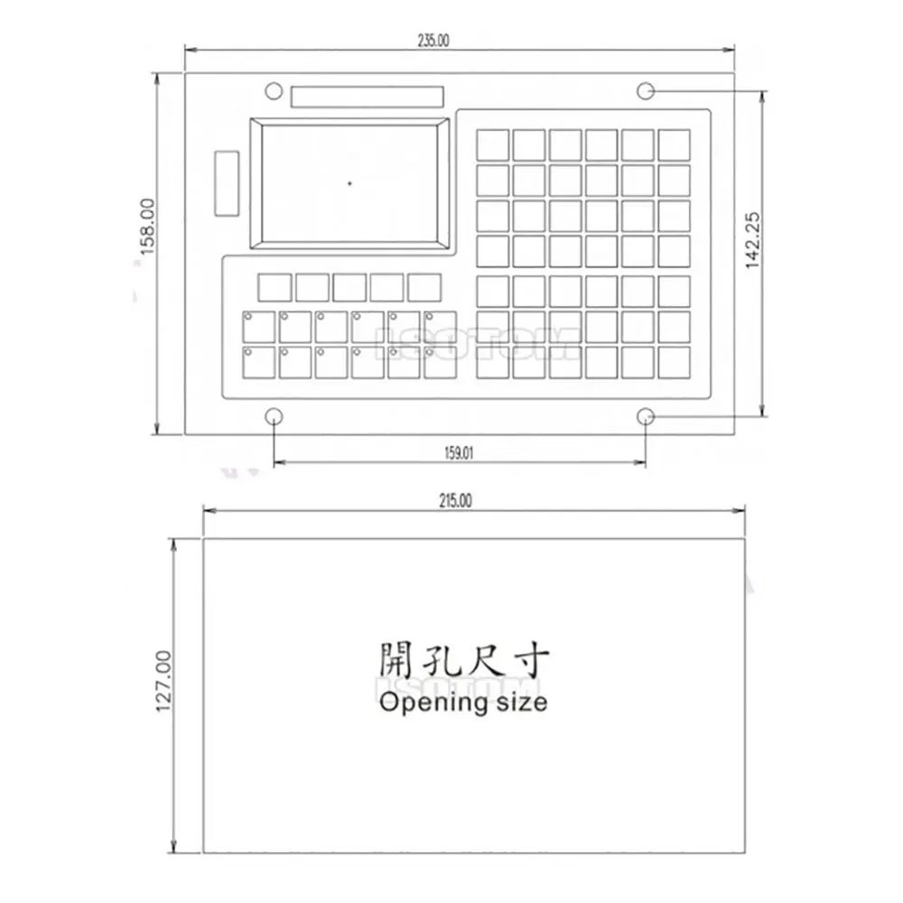 Xc609t 2-осевой контроллер ЧПУ связь система управления токарным станком с