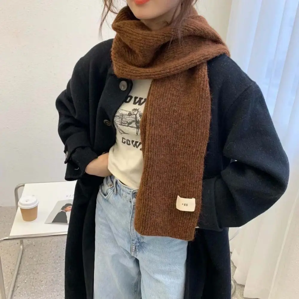 Ретро плюшевая мохеровая длинная шаль вязаные зимние шарфы шерстяные в