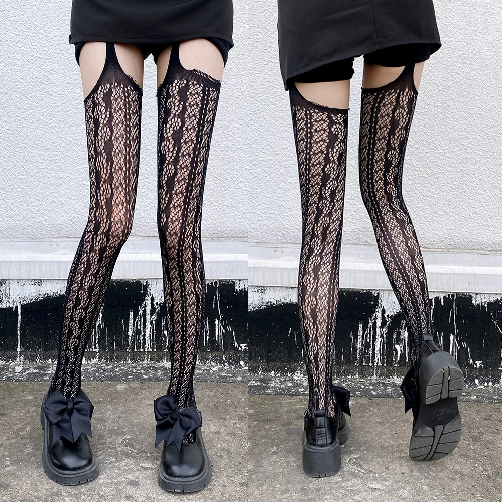 

Summer Kawaii Fishnet Stockings For Girls Sexy Lolita Transparent Underwear See Through Gothic Tights Body Stockings Pantyhose