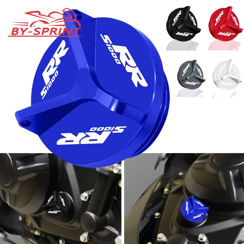 

Motorcycle CNC Aluminum Engine Oil Cap Oil Fuel Filler Cover For BMW S1000RR S1000 RR 2009-2021 2020 Blue Black Red M24*2