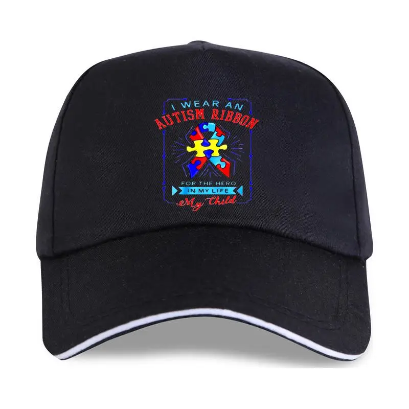 

2022 Autism Mom Puzzle Piece Autism For Dad Autism Awareness Baseball Cap I Wear An Autism Ribbon For My Child Mens