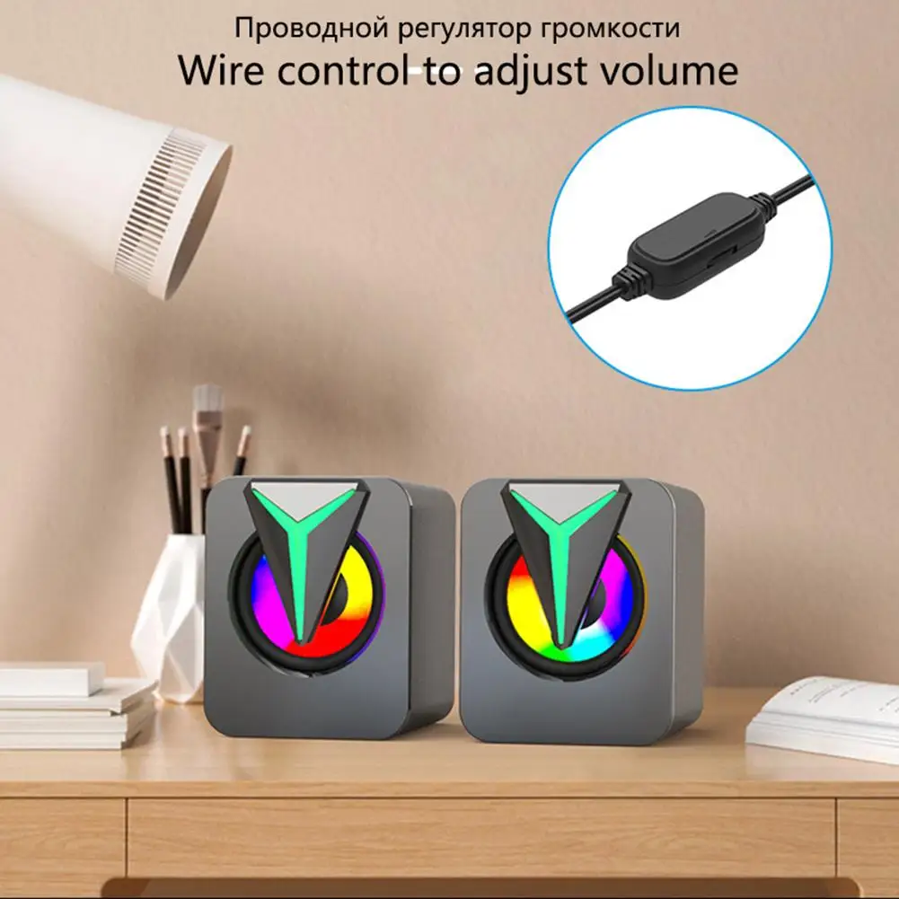 USB-Колонка для ноутбука настольная стереоколонка с сабвуфером компьютерная