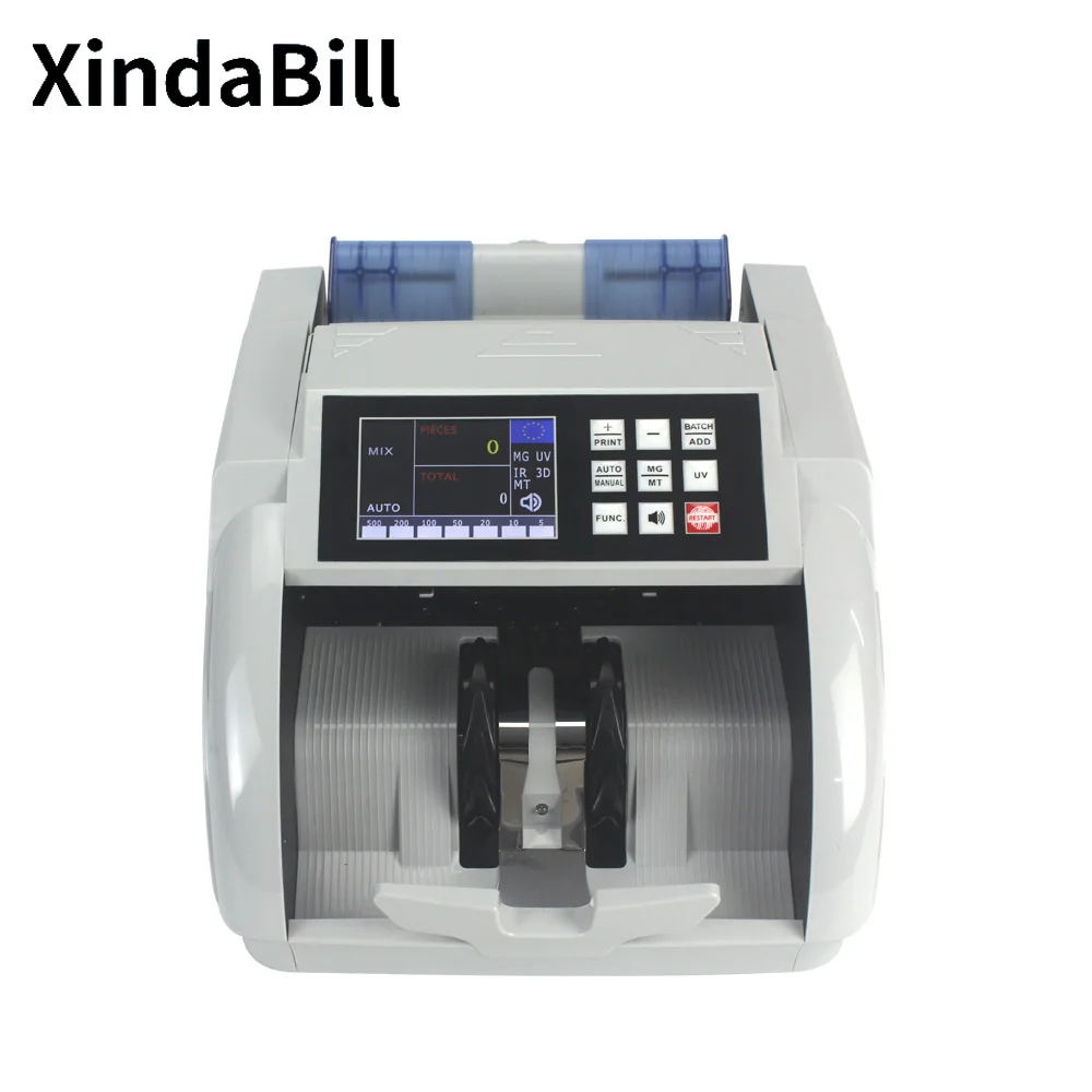 N86E EURO Money Bill Counter Mix Value Counting Machine Fake Cash Detecting Machines Banknote Detector Fast Counting Speed