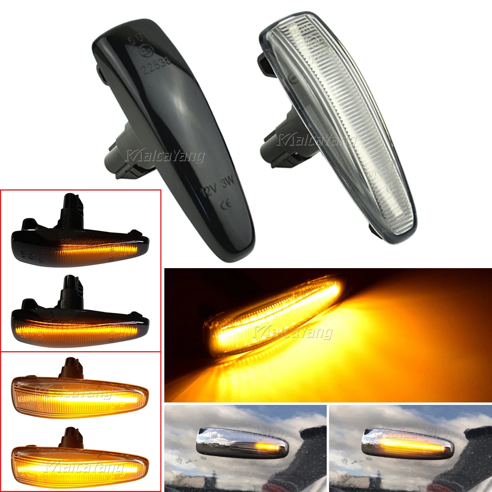

LED Side Fender Dynamic Turn Signal Light Marker Lamp For Mitsubishi Lancer Evolution Evo X Outlander Sport RVR ASX Mirage 2014+