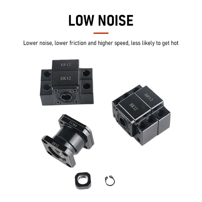 Фото SFU3204/SFU3205/SFU3210 Шариковый винт 150–1050 мм + корпус гайки DSG32H + BKBF25/EKEF25/FKFF25 + муфта XB 40*65 14–17 мм №2