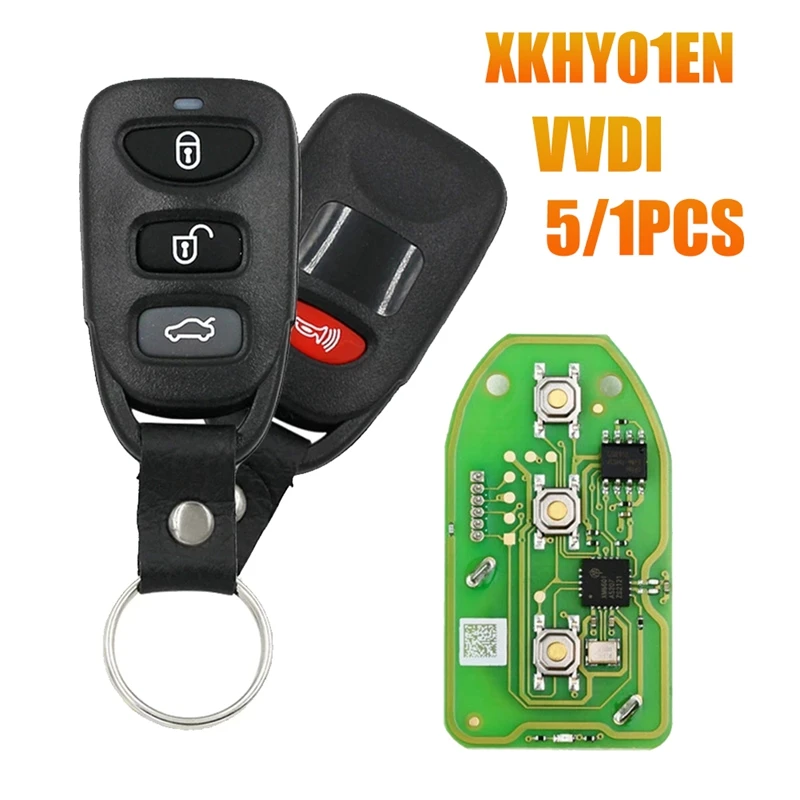 

Универсальный пульт дистанционного управления XKHY01EN с проводом, 1 шт., автомобильный пульт дистанционного управления с 4 кнопками Xhorse для Hyundai, 3 + 1 кнопкой, английская версия, VVDI ключ, инструмент