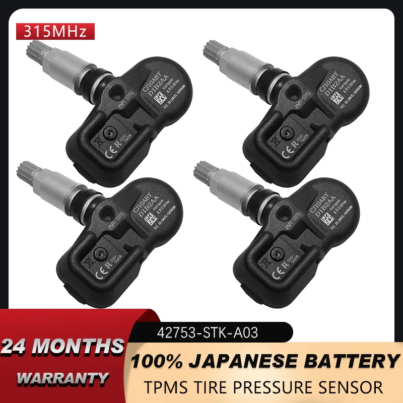 Датчик давления в шинах 42753STKA04 PMV107G для Honda Pilot 2009 2010 2011 2012 2013 2014 2015 315MHz 42753-STK-A03