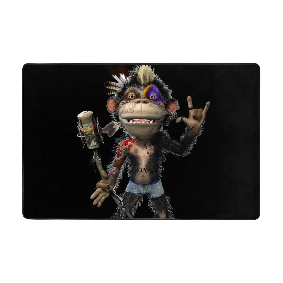 Обезьянка Goz Shaka Ponk ковер для комнаты 24x36 дюймов или больше