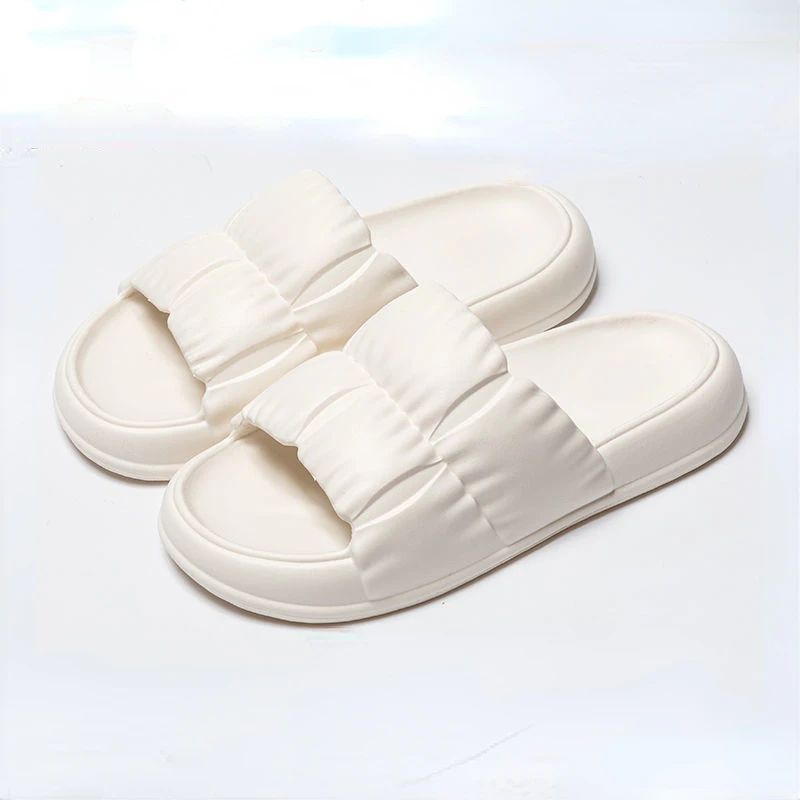 

Шлепанцы женские домашние на толстой платформе, Эва, мягкая подошва, плоская подошва, бесшумные Нескользящие, сланцы, пляжные сандалии